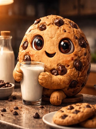 Chocolate Chip Cookie ASMR #whatisthis #amithesnack #existentialcookie #foodtok #oddloop #replayworthy #waitforit #mindblown #strangevideos #aicreator #foryoupage #viralvideo