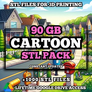 Cartoon STL Pack  850 STL Files Over 82 GB Categorized and Organized With Pictures - Etsy