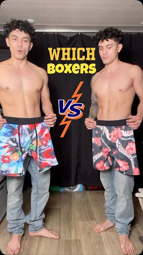 Which Boxers Are Better⁉️Help me decide the best style 🙏🏼 (1) Trojan Fire & Ice Boxers🔥🧊😮‍💨 VS. (2) Flowers & Bones Boxers WINNING STYLE WILL Get A Get Ready With Me/ Outfit of the Day Video First‼️🏆 SHARE WITH SOMEONE WHO LOVES NEW FASHION 🛍️ #fashion #outfit #ootd #grwm #boxers #mensfashion #menswear #menstyle #outfitinspiration #fashioninspo #reels #explore #explorepage #viral | Tristan Hunt CA