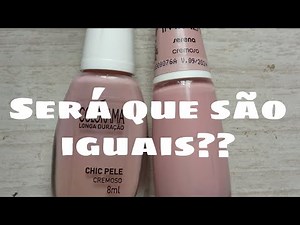 Comparação: Esmaltes Chic Pele Colorama e Serena Impala