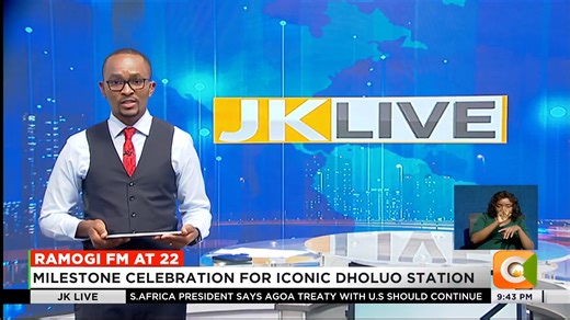 Ramogi Fm At 22: Milestone celebration for iconic Dholuo station RMS pledges to maintain quality, culture-preserving content Fred Afune assures listeners of quality programming Praised for addressing key social issues, youth empowerment #JKLive | Citizen TV Kenya