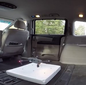 If you fly a drone in a car, does it move with it?