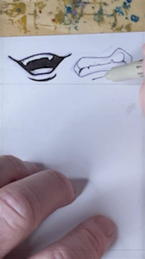 How to draw Anime Mouths 2 #anime #art #drawing #ink #draw #mouths #sketch #art #artist