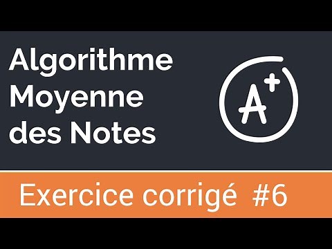 Corrected exercise #6: Algorithm that calculates and displays the sum and average of the grades