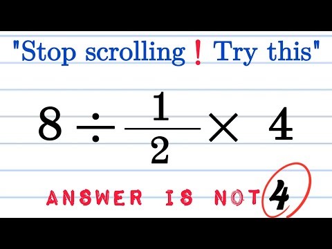 Very Tricky Math Challenge That 98% Get This WRONG!#pemdas