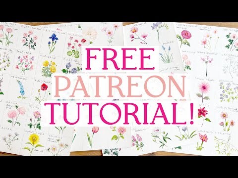 This Simple Technique Makes Tiny Flowers Look Amazing | Watercolour