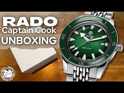 RADO Captain Cook Green Dial 🟢: Unboxing + gift 🎁 from AD | ⌚️WatchTheReview⌚️| 4K