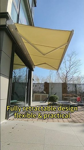 Upgrade your European garden with our motorized retractable awning!#awning #retractableawning