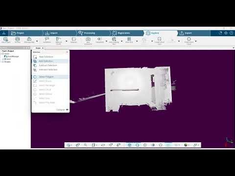 FARO SCENE Tutorial Deleting Points Using Polygon Selector