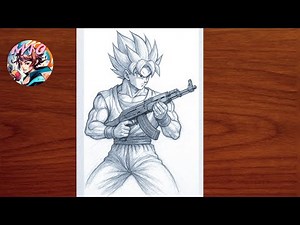 How to draw Goku (Ultra Instinct) Goku Ultra Instinct Drawing Step by Step | Easy Tutorial