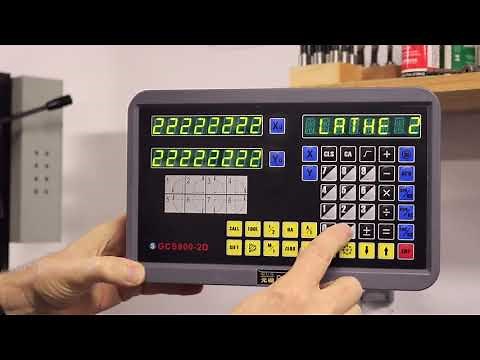 HOW TO CHANGE YOUR GCS900-2D DIGITAL READOUT FROM THE MILL SETTING TO THE LATHE SETTING