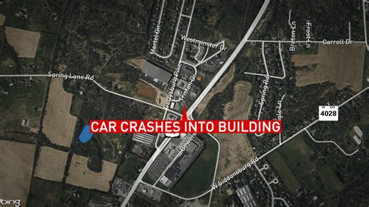 Car crashes into Dillsburg bank