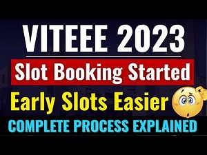 VITEEE 2023 SLOT BOOKING| ONLINE TEST BOOKING SYSTEM (OTBS)| Best Slot for VITEEE 2023 | VIT Vellore