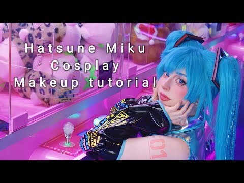 Hatsune Miku cosplay makeup tutorial!