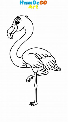 10K views · 288 reactions | Tutorial para aprender a dibujar un flamenco  Easy drawing for beginners - Dibujos faciles #drawing #flamingo #flamenco #cartoon #sketch #dibujo #aprender #howtodraw #learntodraw #viral #reelsviral #videoviral | Hamdego Art | Facebook