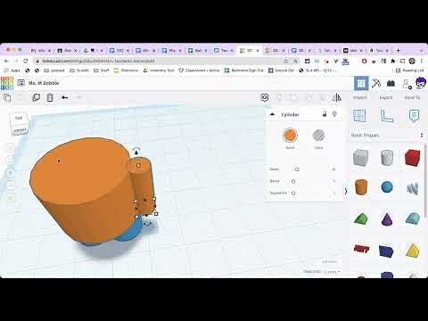Bobblehead in Tinkercad