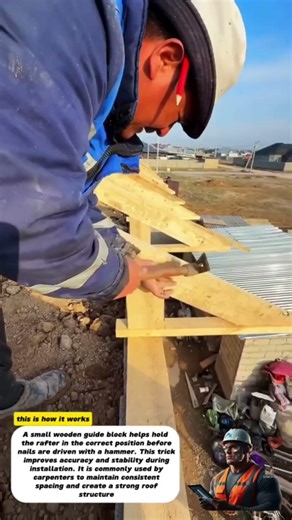Roof Framing Trick | Simple Nail Guide for Perfect Rafter Alignment