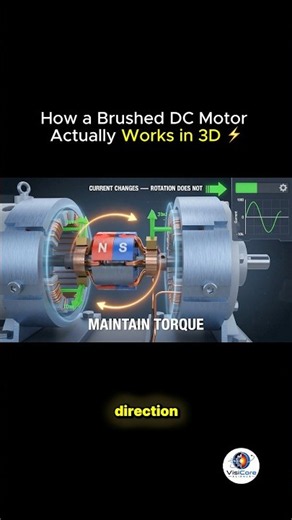 Why Does a DC Motor Never Stop Turning? ⚡⚙️#dcmotor