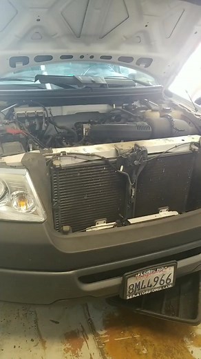 This is a radiator on a f150. #ford #cars #mechanic