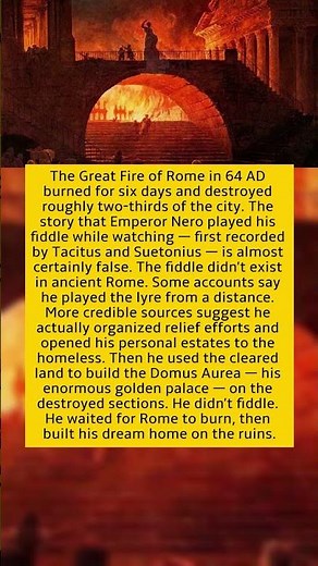 Nero Didn't Fiddle While Rome Burned. What He Actually Did Was Worse for His Reputation