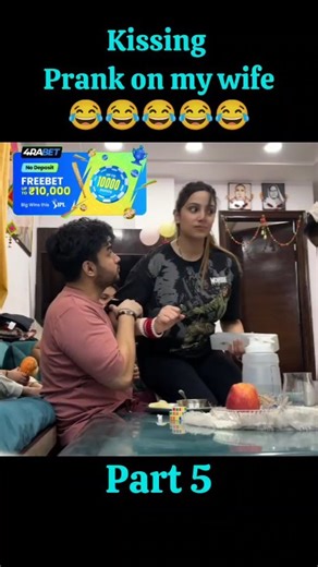 LaughOutLoudPranks on Instagram: "Kissing prank on my wife Part 5 . . . . . CREDIT : TusharShruti Vlogs (youtube) . . . . #kissprank #kiss #kissprankonwife #kissing #prank #pranks #prankonwife #wifeprank #prankonindianwife #ghostprankonindianwife #desipranks #desiprank #prankwars #prankvideo #villagepranks喙藍來 #prankwithbhabhi #comedyprank #hindiprank #indianpranks #indianpranks #trendingpranks #kissingprankonmygirlfriend #kissingprankonindianwife"