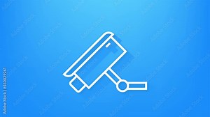 Technology icon on white background. Information technology. Digital communication. Device icon. Global network connection. Motion graphics.