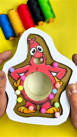 Poppy Playtime 5 Chum Chompkins Cardboard Pinball Game 😍 Simple Paper Craft Game #poppyplaytime