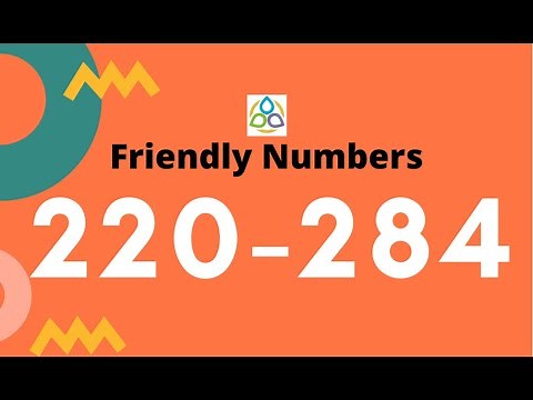 220 & 284 - Friendly Numbers || Smallest Amicable Pair || Math1089