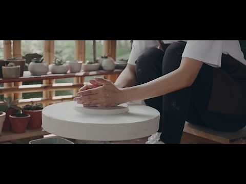 Gốm Bàn Xoay - Trải Nghiệm Làm Gốm - Chén Họa Tiết