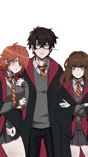 Malfoid and the golden trio #HarryPotter #malfoid