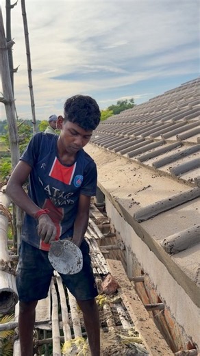 Dream Village House Construction | Traditional Sloping Roof & Tali Design #taliroofdesign