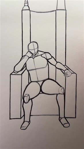 Manu._. on Instagram: "How to Draw Your Character Sitting on a Throne #tutorial #howtodraw #sit #throne #pose #oc #originalcharacter #draw #drawing #sketch #sketching #art #artist"