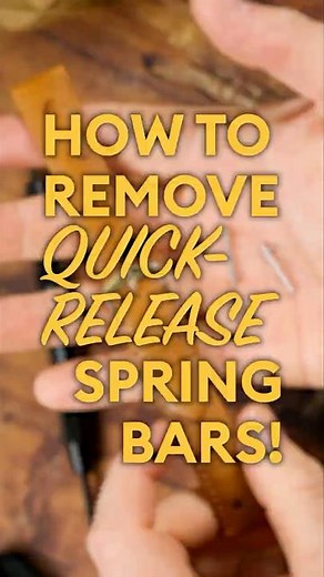 How to Remove Quick Release Spring Bars!