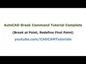 AutoCAD Break and Break At Point Command Tutorial Complete | AutoCAD Split Line into Segments Video Lecture | A complete Guide to AutoCAD (English) - Design Softwares