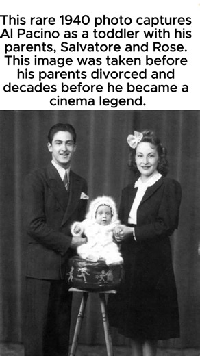 Before the Godfather: Baby Al Pacino with His Parents (1940)