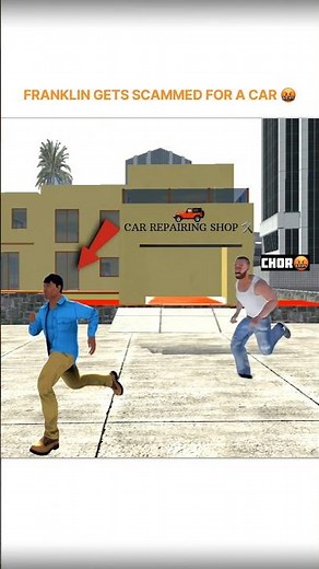 FRANKLIN GOT SCAMMED 🤬 INDIAN BIKE DRIVING 3D #shorts #indianbikedriving3d #gta