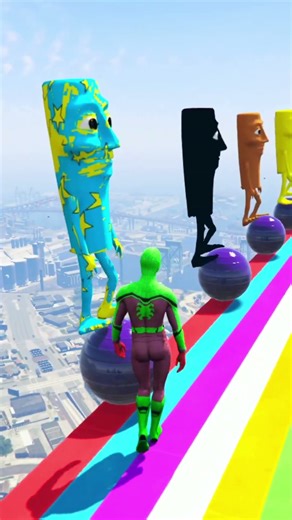 GTA V Ragdoll Spiderman & Tung Tung Sahur #61 #shorts #spiderman #gta5