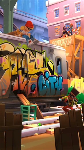 Intense run #subwaysurfers #shorts