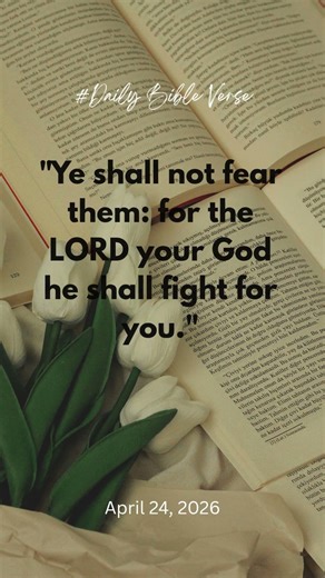 God Fulfills His Word ✨ | Daily Bible Verse | April 24,2026 #dailybibleverse #godspromises #faithful