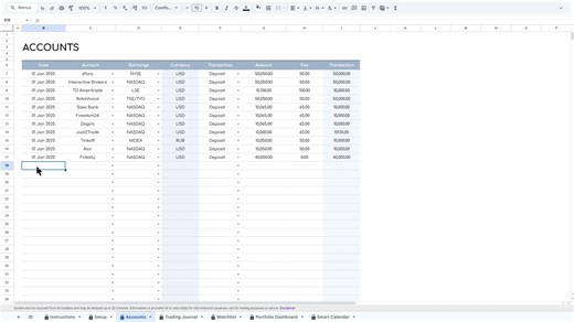 Stock Portfolio Tracker for Google Sheets & Excel