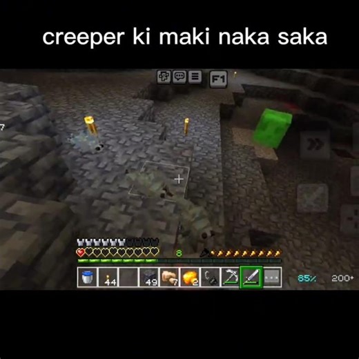 Minecraft creeper moment 🙂 #minecraft #shorts #reels #creeper