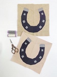 Horseshoe Quilt Block, 4 Sizes PDF Instant Download, FPP Patchwork Pattern - Etsy