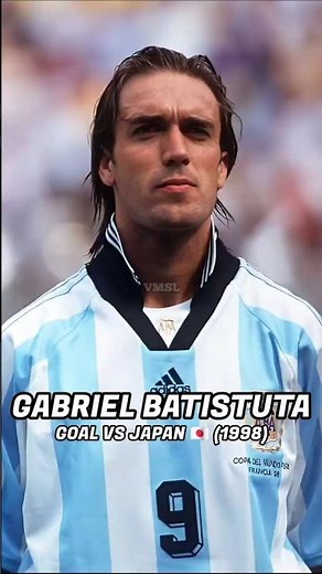 GABRIEL BATISTUTA 🇦🇷 – GOAL VS JAPAN 🇯🇵 (1998)