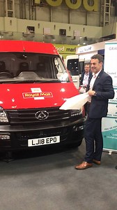 Fleet Director for Royal Mail, Paul Gatti, has just unveiled the newly wrapped LDV van at the CV Show | Commercial Vehicle Show