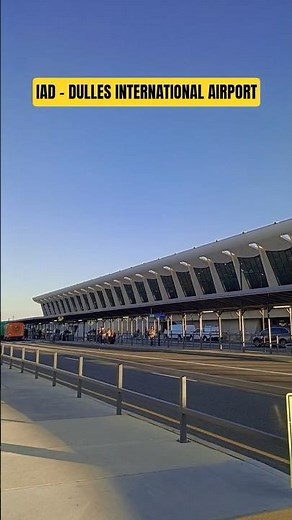 DULLES INTERNATIONAL Airport's iconic main terminal was designed by architect Eero Saarinen #iad