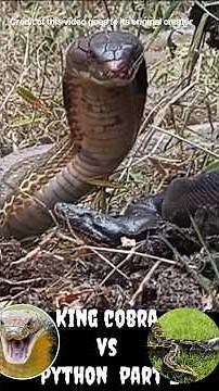 Wildlife: 💥A deadly fight between King cobra & Python #wildlife #wildanimals #snake