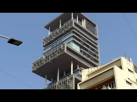 Mukesh Ambani house "Antilia", India in 4k ultra HD