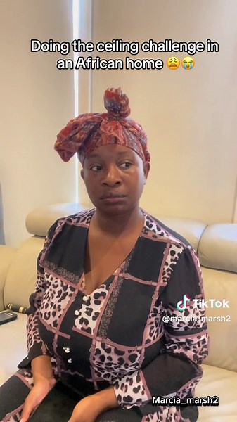 Ceiling Challenge in African Home | SAMA28 TikTok Video