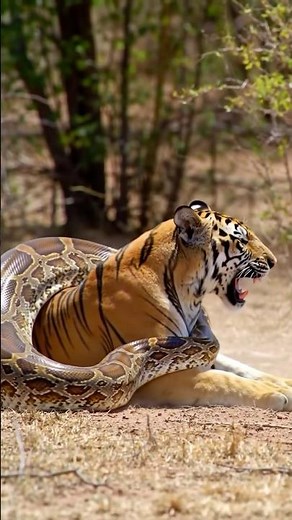 Tiger's Last Breath: Python's Deadly Embrace! 🐍🐅