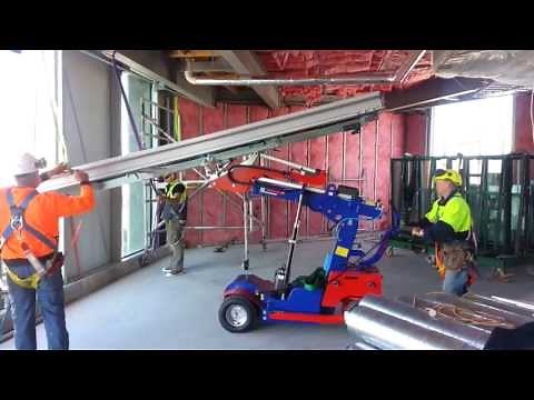 The Glass Racking Company KS400 robot curtainwall installation
